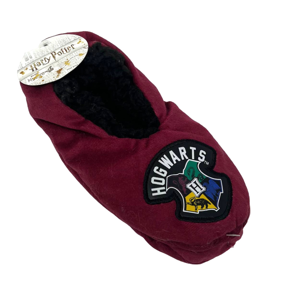 Harry Potter Maroon Youth Kids‎ Unisex Size 3-5 Slipper Socks M/L Cozy Gripper